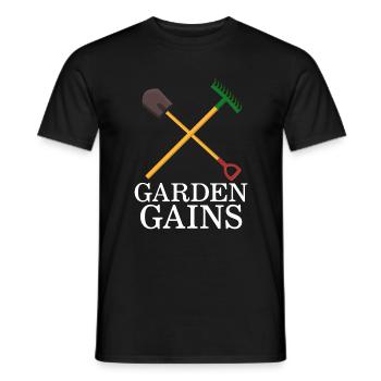 Chemise De Gym, Jardin Gagne Croix Râteau Et Pelle - T-shirt homme - noir - Devant - AI Model Male 178 light (178cm)