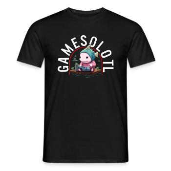 Axolotl Shirt Chemise de jeu pour enfants Axolotl Pun - T-shirt homme - noir - Devant - AI Model Male 178 light (178cm)