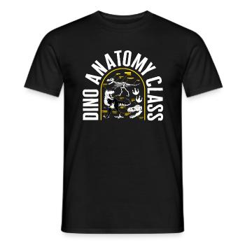 Paleontology Shirt, Anatomy Class Tee, Gift For - Men's T-Shirt - black - Front - AI Model Male 178 light (178cm)