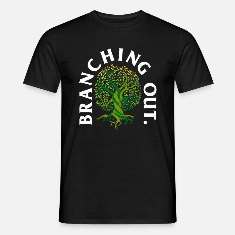 Camicia di crescita, Branching Out Tee, regalo per - T-shirt uomo - nero