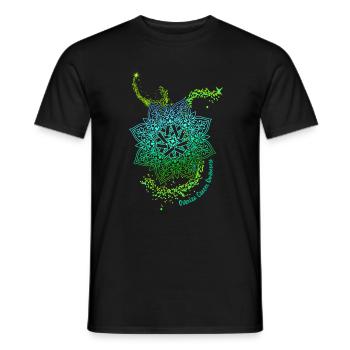 Cancer Awareness Shirt, Ovarian Cancer Awareness - Men's T-Shirt - black - Front - AI Model Male 178 light (178cm)