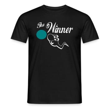 The Winner - Men's T-Shirt - black - Front - AI Model Male 178 light (178cm)
