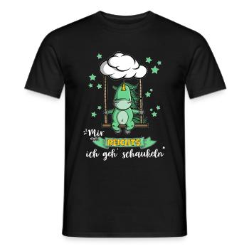 Unicorn - I'll rock you - Men's T-Shirt - black - Front - AI Model Male 178 light (178cm)