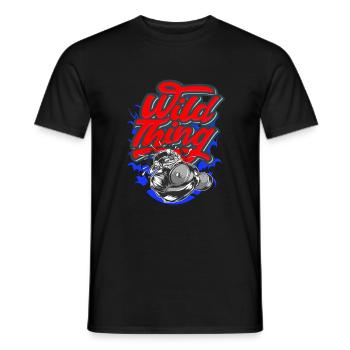 Fitness Training Affe Wild Sport de musculation Gym - T-shirt homme - noir - Devant - AI Model Male 178 light (178cm)