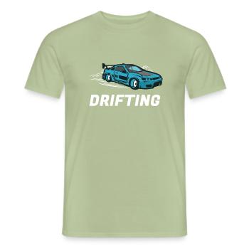 Drifting - Men's T-Shirt - sage - Front - AI Model Male 178 light (178cm)