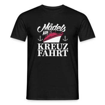 Kreuzfahrt Schiff Spruch - Männer T-Shirt - Schwarz - Vorne - AI Model Male 178 light (178cm)