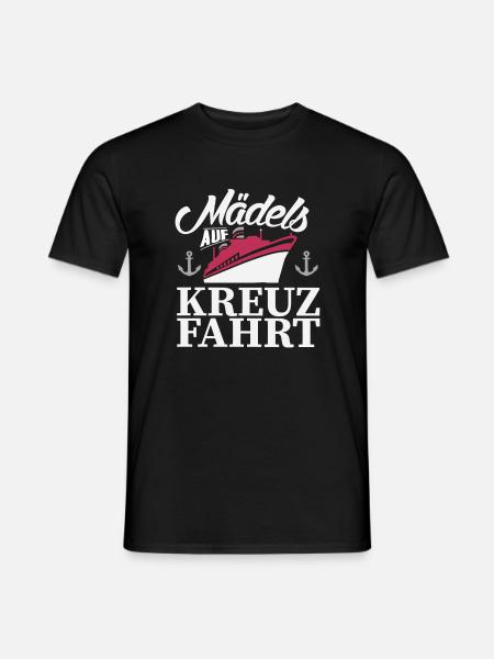 Kreuzfahrt Schiff Spruch - Männer T-Shirt - Schwarz