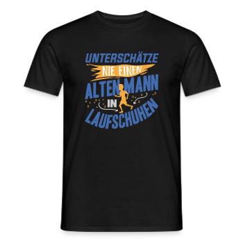Joggen Spruch Jogging Laufen Marathon - Männer T-Shirt - Schwarz - Vorne - AI Model Male 178 light (178cm)