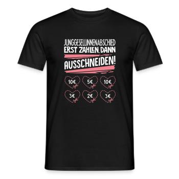 Junggesellinnenabschied Junggesellenabschied - Männer T-Shirt - Schwarz - Vorne - AI Model Male 178 light (178cm)