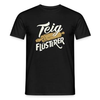 Backen Bäcker Spruch - Männer T-Shirt - Schwarz - Vorne - AI Model Male 178 light (178cm)