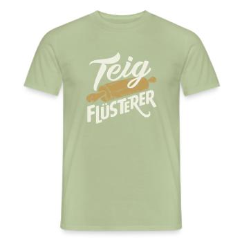 Backen Bäcker Spruch - Männer T-Shirt - Sage - Vorne - AI Model Male 178 light (178cm)