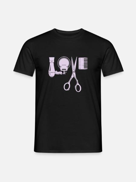 Coiffeur coiffeur coiffeur - T-shirt homme - noir