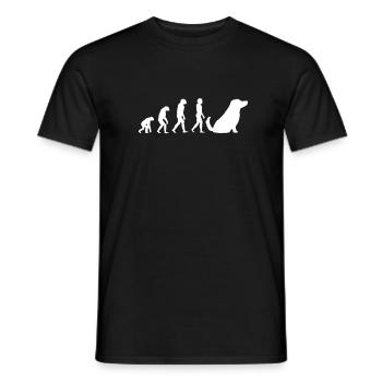 Dog Pet Evolution Propriétaire de chien - T-shirt homme - noir - Devant - AI Model Male 178 light (178cm)
