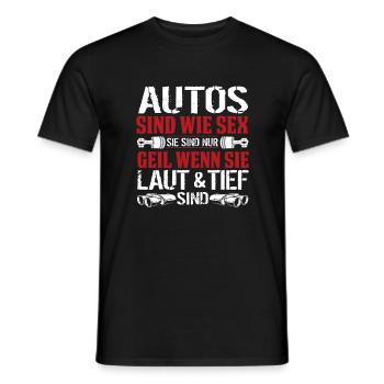 Tuner tuning mechanic - Men's T-Shirt - black - Front - AI Model Male 178 light (178cm)