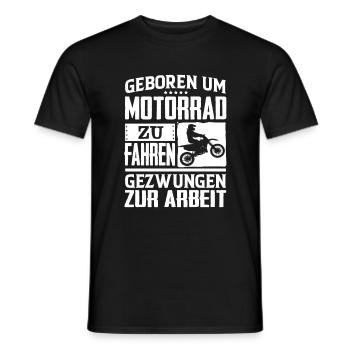 Motorcycle Motorcyclist Motorcycling gear - Men's T-Shirt - black - Front - AI Model Male 178 light (178cm)