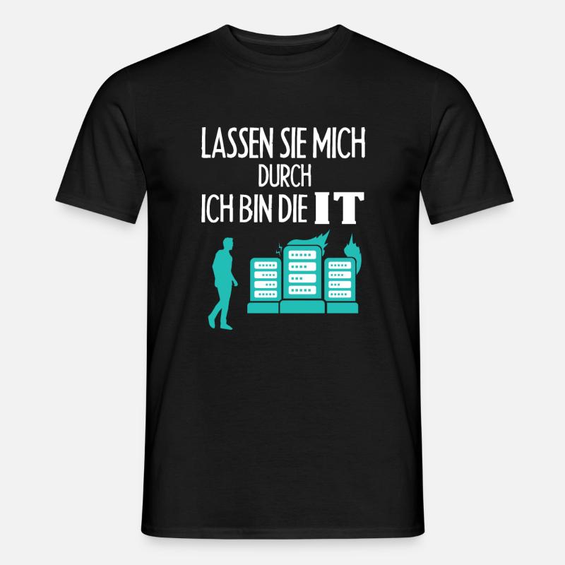 Programmation informaticienne informatisée - T-shirt homme - noir