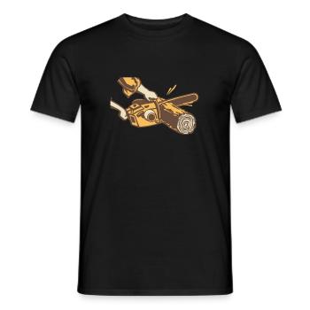bûcheron - T-shirt homme - noir - Devant - AI Model Male 178 light (178cm)