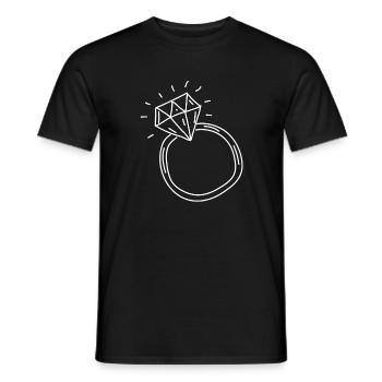 Hochzeit - Männer T-Shirt - Schwarz - Vorne - AI Model Male 178 light (178cm)