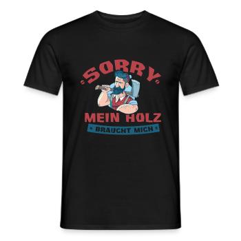 Bûcheron Forestier Bois forestier - T-shirt homme - noir - Devant - AI Model Male 178 light (178cm)