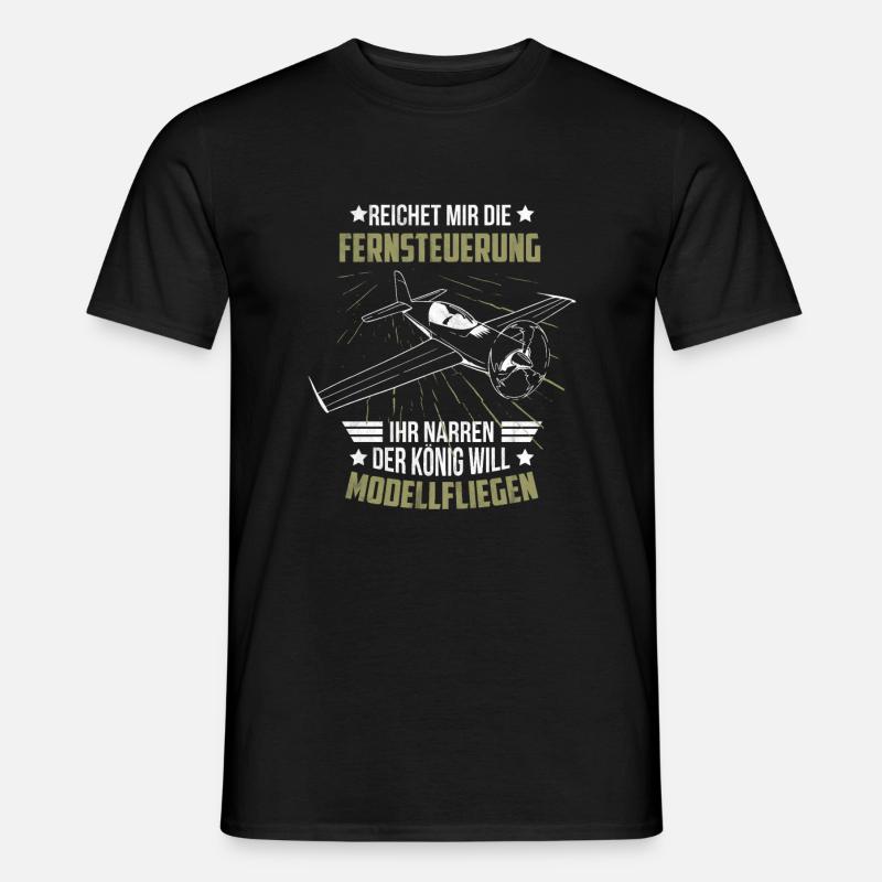 Pilot Flugzeug Fliegen - Männer T-Shirt - Schwarz