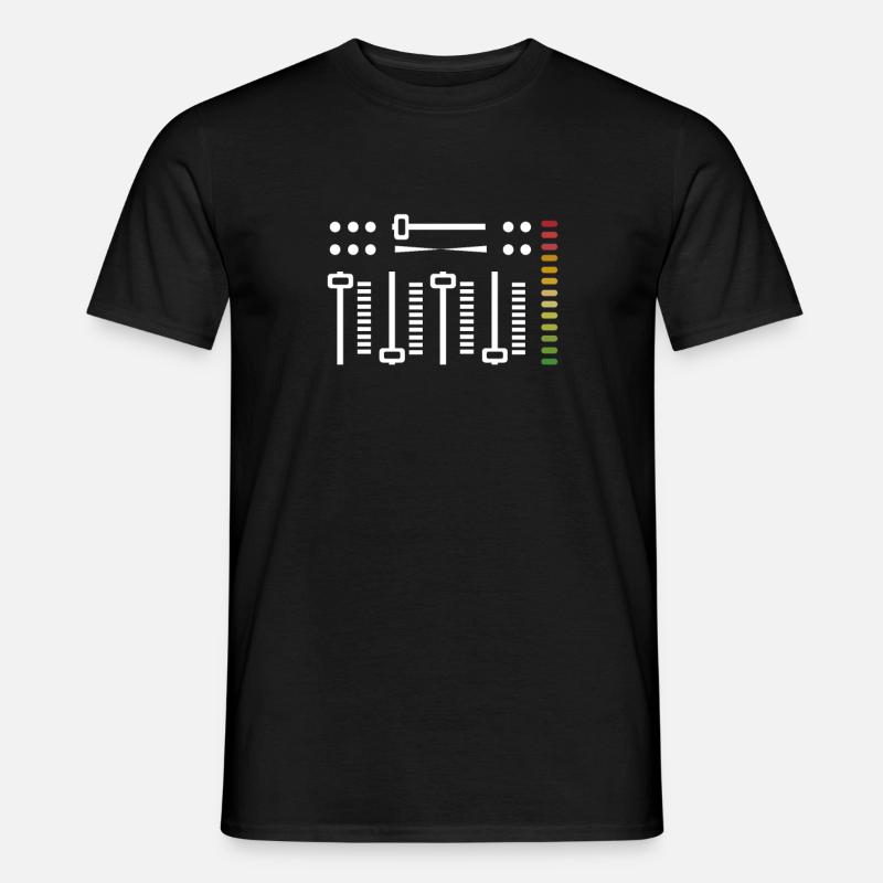 Tontechniker - Männer T-Shirt - Schwarz