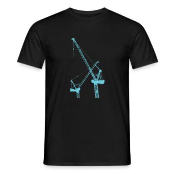 travailleur de la construction - T-shirt homme - noir - Devant - AI Model Male 178 light (178cm)