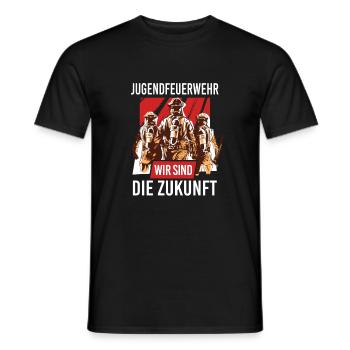 Jugendfeuerwehr Zukunft Freiwillige Feuerwehr - Männer T-Shirt - Schwarz - Vorne - AI Model Male 178 light (178cm)