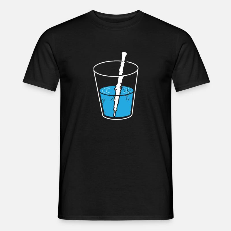 Oboe - Männer T-Shirt - Schwarz