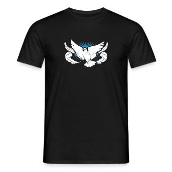 Pigeons - Men's T-Shirt - black - Front - AI Model Male 178 light (178cm)
