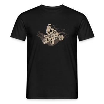 Quad - Männer T-Shirt - Schwarz - Vorne - AI Model Male 178 light (178cm)