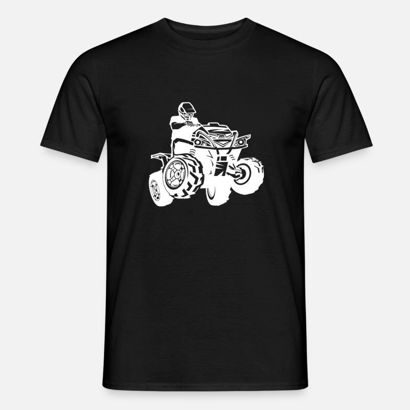 Quad - Männer T-Shirt - Schwarz