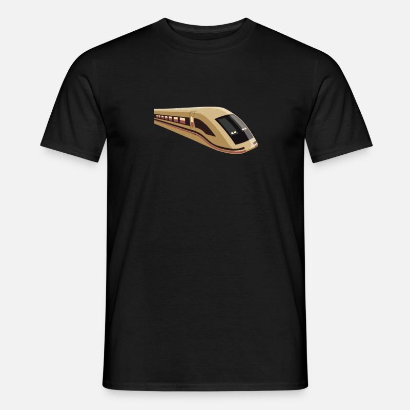 Zug - Männer T-Shirt - Schwarz