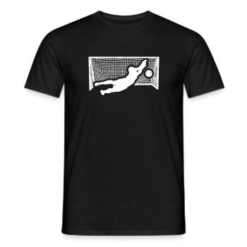 goalkeeper - Men's T-Shirt - black - Front - AI Model Male 178 light (178cm)