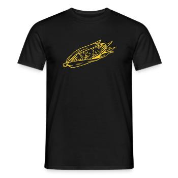 Corn - Men's T-Shirt - black - Front - AI Model Male 178 light (178cm)