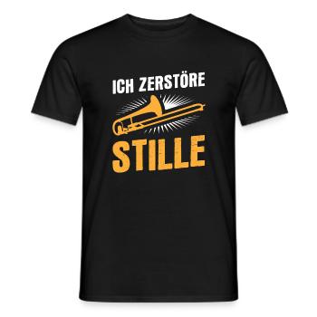 Posaune Orchester - Männer T-Shirt - Schwarz - Vorne - AI Model Male 178 light (178cm)