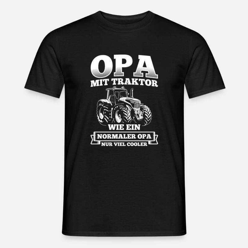 Landwirtschaft Traktor Bauer - Männer T-Shirt - Schwarz