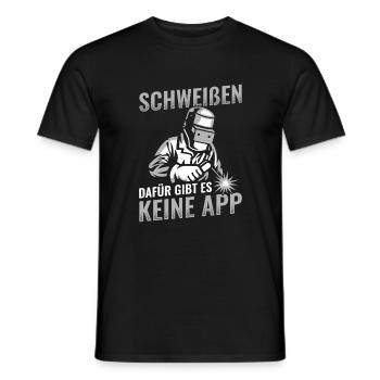 Schweißen Schweißer Schweissen - Männer T-Shirt - Schwarz - Vorne - AI Model Male 178 light (178cm)