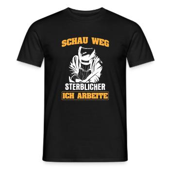 Schweißer Schweißen - Männer T-Shirt - Schwarz - Vorne - AI Model Male 178 light (178cm)
