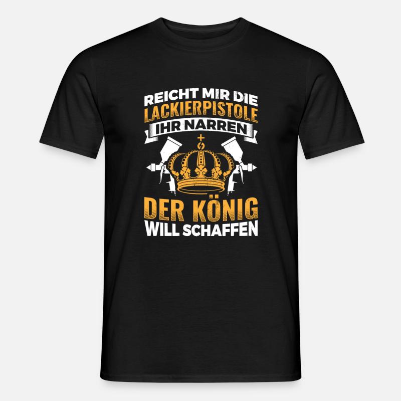 Geschenkidee Beruf Lackierer - Männer T-Shirt - Schwarz