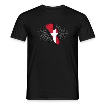 Fanö - Männer T-Shirt - Schwarz - Vorne - AI Model Male 178 light (178cm)