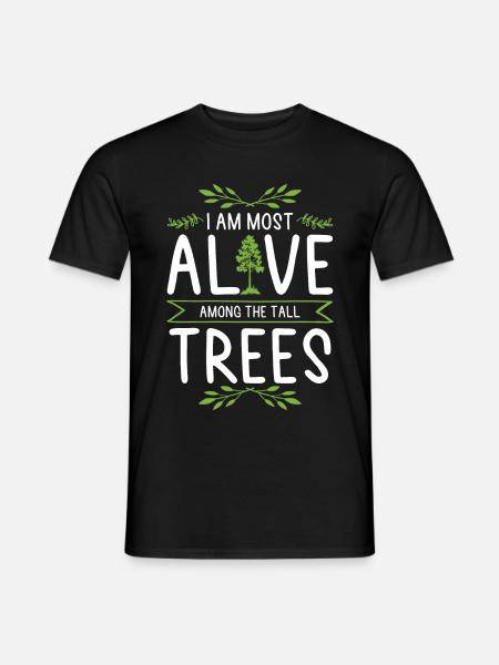 Nature tree trees - Men's T-Shirt - black