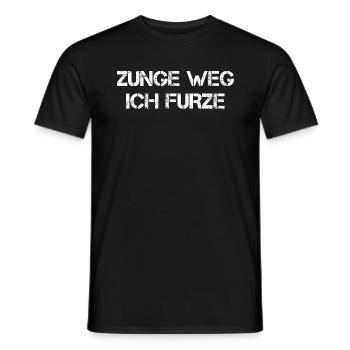 Zunge Weg Ich Furze - Männer T-Shirt - Schwarz - Vorne - AI Model Male 178 light (178cm)