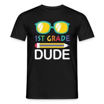 1. Klasse Dude Rainbow Girls Boys Teacher Team - Männer T-Shirt - Schwarz - Vorne - AI Model Male 178 light (178cm)