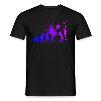 Paddle Tennis Paddle Women's Paddle Court Paddle Tennis - Men's T-Shirt - black - Front - AI Model Male 178 light (178cm)