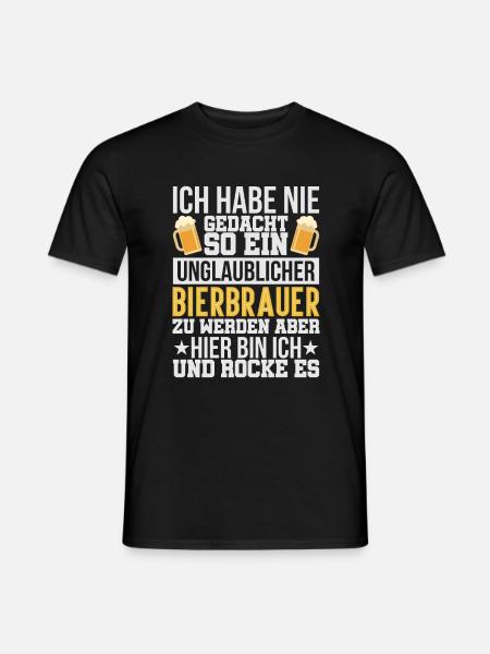 Unglaublicher Bierbrauer - Männer T-Shirt - Schwarz