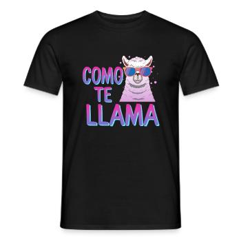Como Te Llama Espagnol Drôle Cinco De Mayo Mexicain - T-shirt homme - noir - Devant - AI Model Male 178 light (178cm)