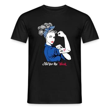 LNA Not For The Weak Strong Woman Caduceus - Men's T-Shirt - black - Front - AI Model Male 178 light (178cm)