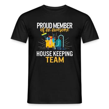 International Housekeepers Week 2020 Stolzes Mitglied - Männer T-Shirt - Schwarz - Vorne - AI Model Male 178 light (178cm)