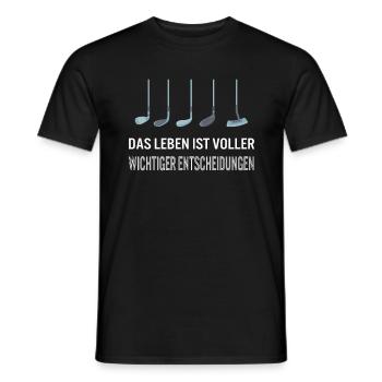 Golf Das Leben Ist Voller Wichtiger - T-shirt homme - noir - Devant - AI Model Male 178 light (178cm)