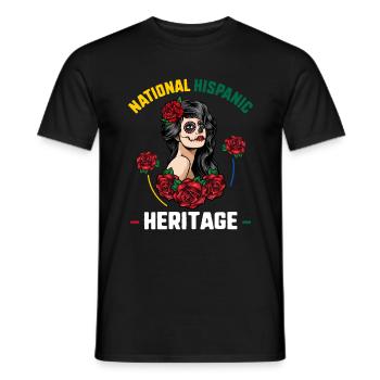 Mois national du patrimoine hispanique Día de Muertos - T-shirt homme - noir - Devant - AI Model Male 178 light (178cm)